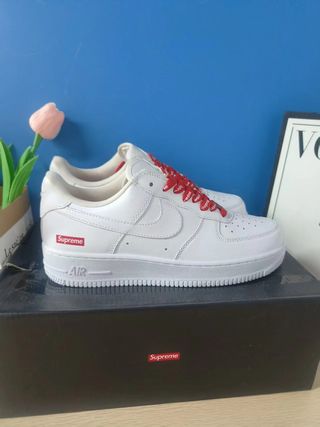 N݉ike A݉ir f݉orce 1 L݉ow Supreme White Talla 39