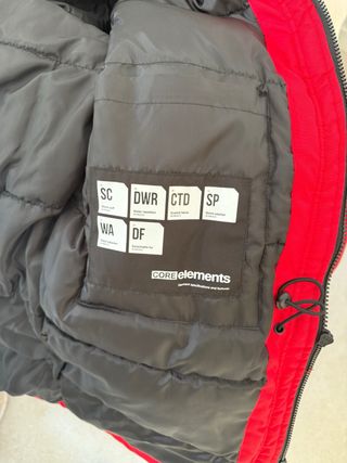 Abrigo Jack & Jones Rojo con Capucha