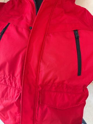 Abrigo Jack & Jones Rojo con Capucha