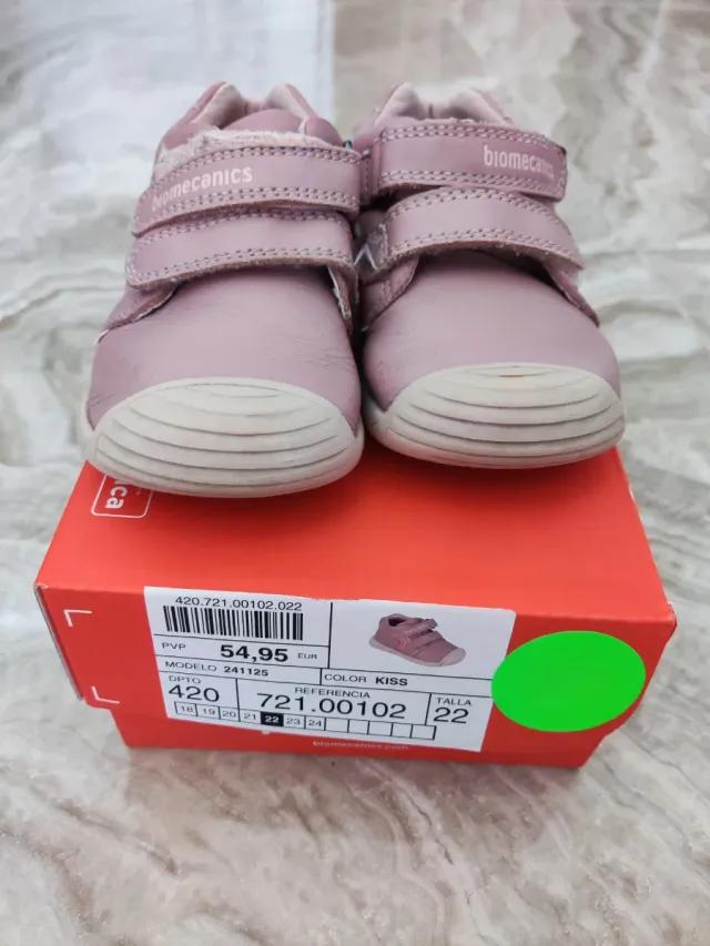 Zapatillas Biomecanics bebé rosa talla 22