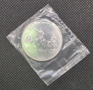 MONEDAS 2000 PESETAS PLATA 