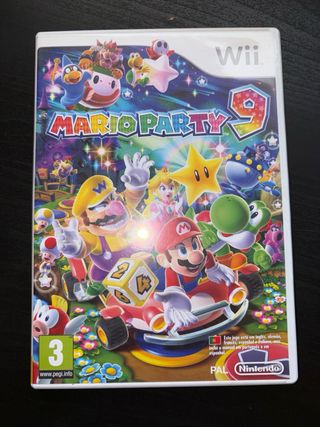 Lote 3 Videojuegos Wii: Mario Kart, Mario Party 9,