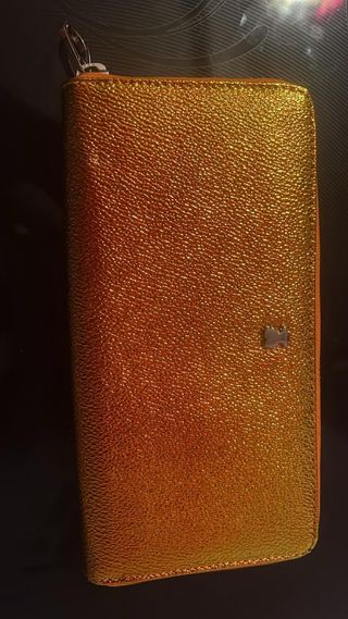 Cartera Tous dorada y naranja