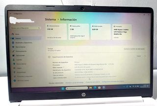 Portátil HP Blanco COMO NUEVO