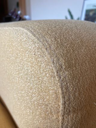 2 Sofás gemelos de tela amarillo 2 plazas