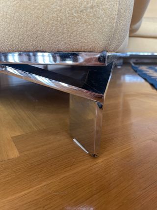 2 Sofás gemelos de tela amarillo 2 plazas