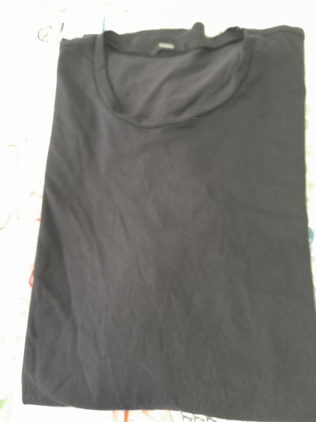 Camiseta Yess Talla XL Manga Larga Azul Marino