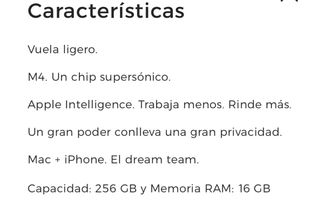 MacBook Air 15” Plata