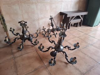 Lámparas de bronce estilo antiguo