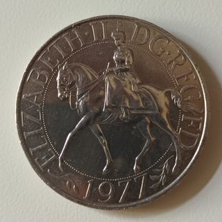 Moneda Isabel II 1977