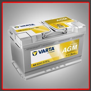 BATERIA COCHE VARTA A6 AGM 80AH 800A STAR-STOP