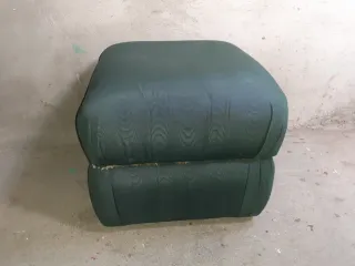 Puf -taburete  verde de tela ver medidas