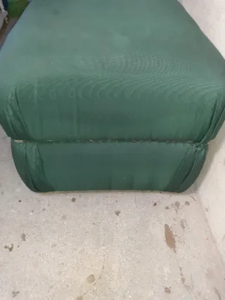 Puf -taburete  verde de tela ver medidas