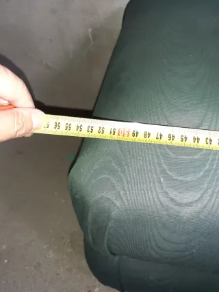 Puf -taburete  verde de tela ver medidas