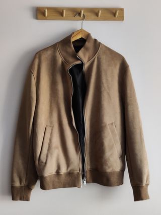 Cazadora Bomber hombre Zara Camel Talla XL