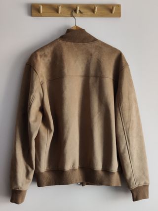 Cazadora Bomber hombre Zara Camel Talla XL