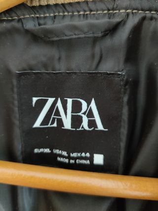 Cazadora Bomber hombre Zara Camel Talla XL
