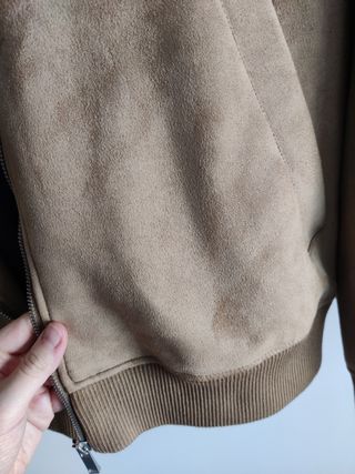 Cazadora Bomber hombre Zara Camel Talla XL