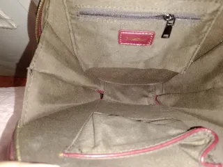 Bolso redondo MeitRUE con flores y flecos