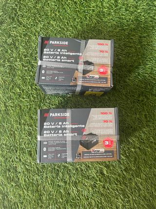 Pack 2 Baterías Parkside 20V 8Ah Smart