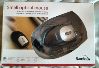 Ratón Óptico USB Rainbow Negro