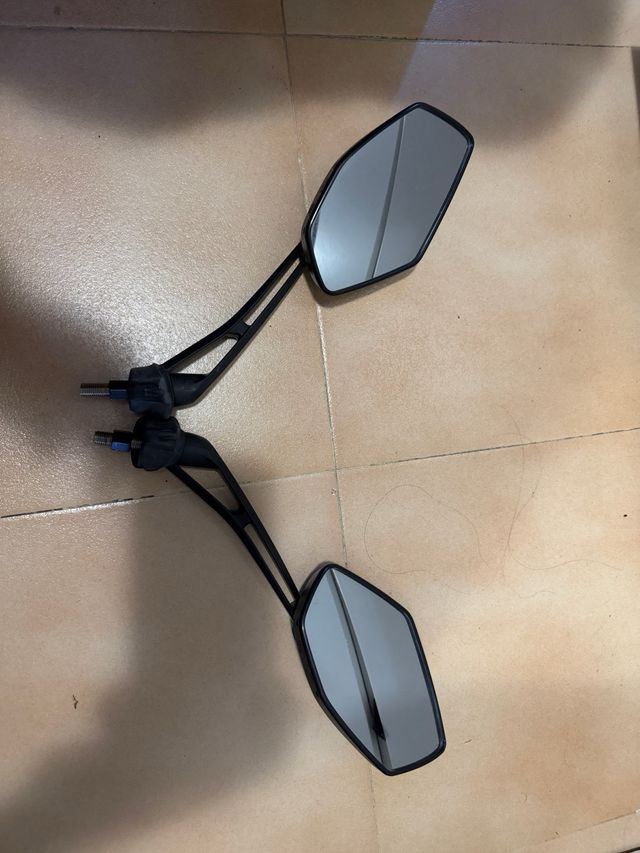 Espejos Retrovisores Moto Negros
