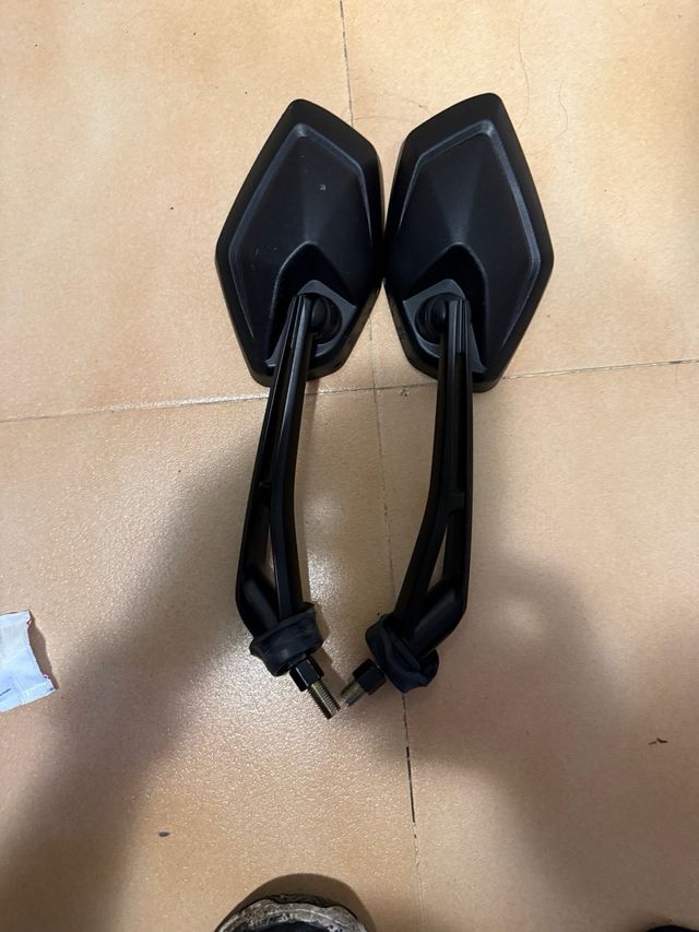 Espejos Retrovisores Moto Negros
