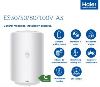Termo eléctrico Haier 80 litros