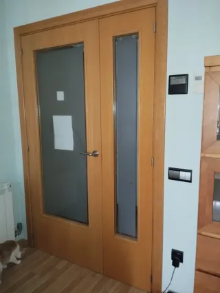 Puertas doble comedor haya vaporizada
