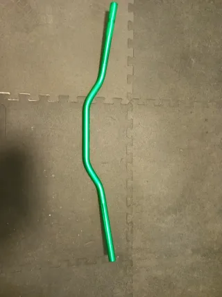 Manillar moto verde 22mm