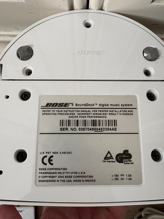 Altavoz Bose SoundDock Blanco