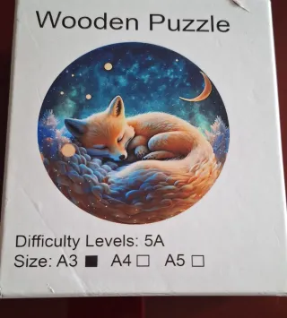 Puzzle de Madera Zorro Durmiendo