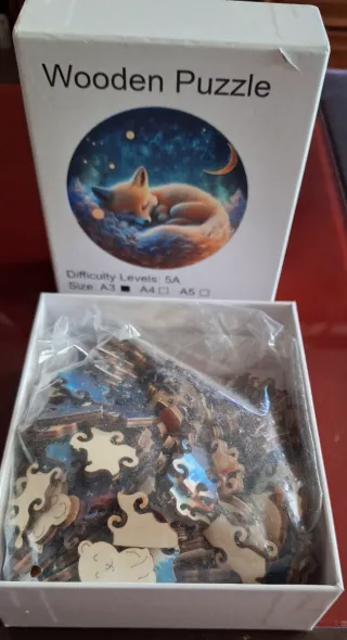 Puzzle de Madera Zorro Durmiendo