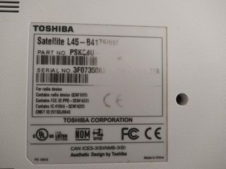Portátil Toshiba Satellite L45-B4176WM i3
