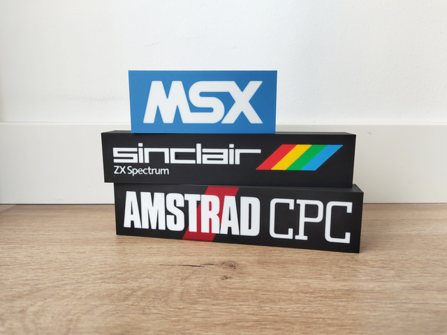 Pack 3 Logos Amstrad, MSX y Spectrum