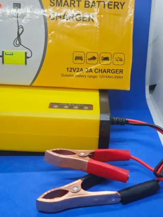 Cargador Batería Coche 12V 2A-3A