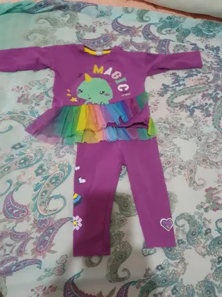 Conjunto hallowhy lila 6 meses