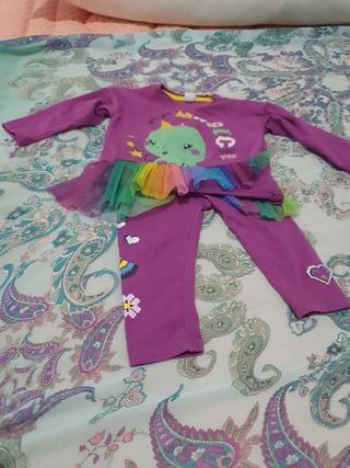 Conjunto hallowhy lila 6 meses