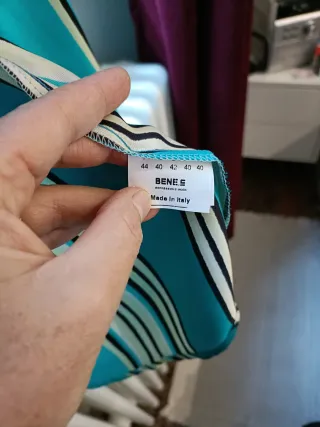 Camicia elegante in seta a righe