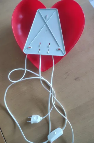 Lámpara Corazón Roja