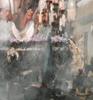 Cuadro Semana Santa Sevilla Hermandad  Carreteria