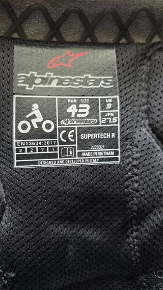 Botas Alpinestars Supertech R Talla 43