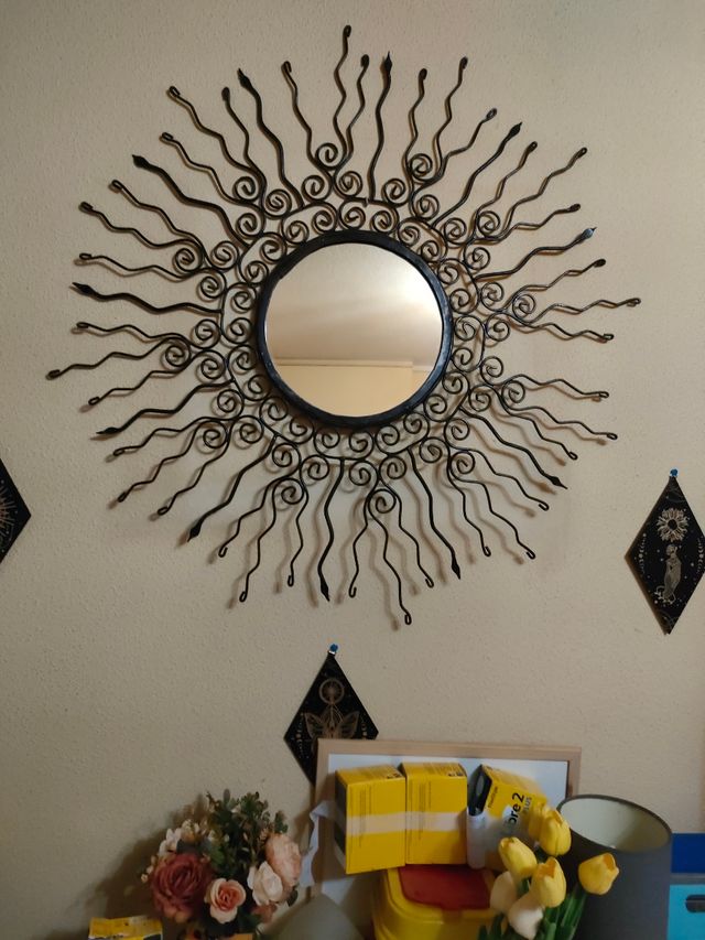 URGE VENTA por mudanza Espejo Sol Negro Hierro For