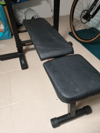 Banco musculación rack plegable