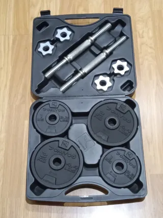 Mancuernas ajustables 20kg con maletín