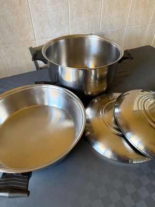 Set Pentole solide in Acciaio Inox