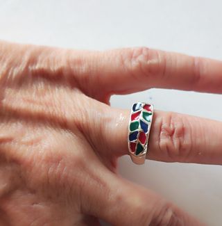 Anillos Plata de Ley Multicolor