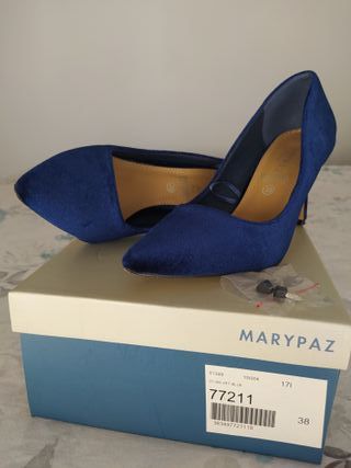 Zapatos de tacón Marypaz azul talla 38