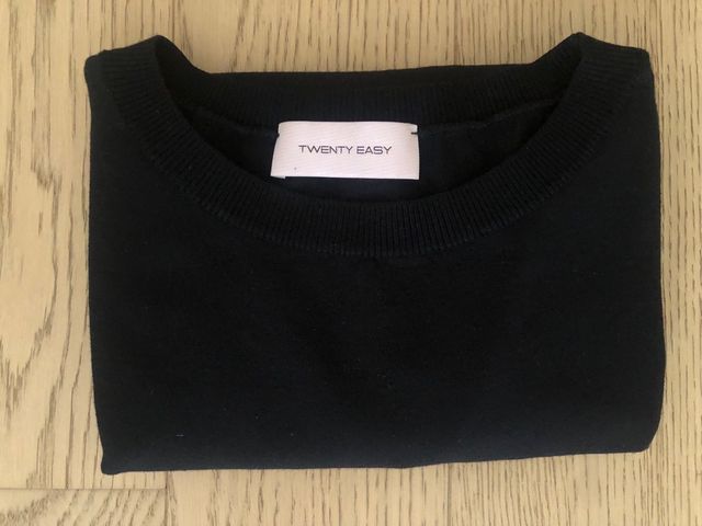 Maglione TWENTY EASY nero con pizzo
