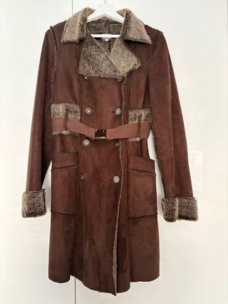 Abrigo Adolfo Dominguez Doble Faz Marrón